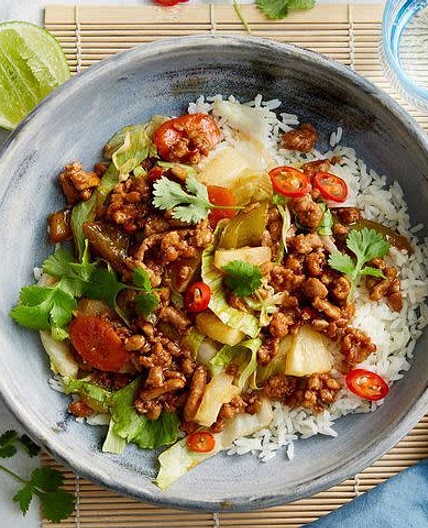 Sweet and Sour Pork Mince Stir-fry