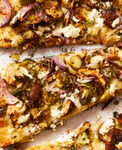 Mushroom & Brussels Sprout Pizza