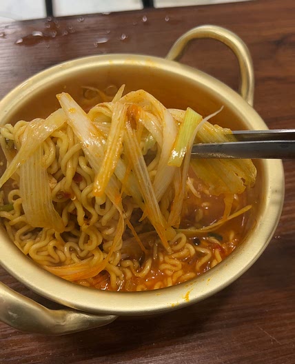 얼큰한 대파 해장라면 레시피