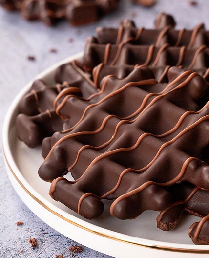 GOFRES SALUDABLES CON CHOCOLATE CRUJIENTE 🍫