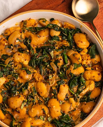 Creamy Pumpkin Butter Beans (vegan)