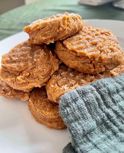 Peanut Butter Cookies; Vegan, High-protein, low sugar