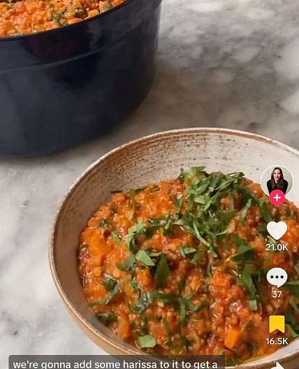 Sweet potato, lentil, quinoa one pot