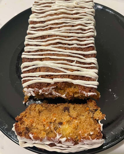 Carrot cake with cream cheese frosting