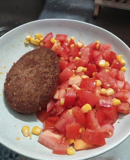 Salade tomate maïs