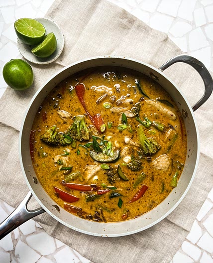 Thai Red Curry With Fish