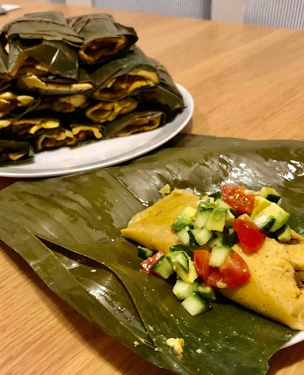 109. Vegan Tamales (in Banana leaves)