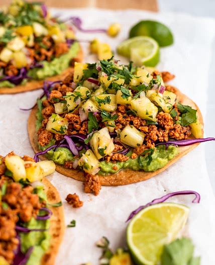 Chipotle Chicken Tostadas With Pineapple Salsa
