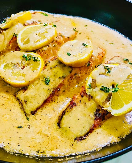 Creamy Lemon & Herb Salmom