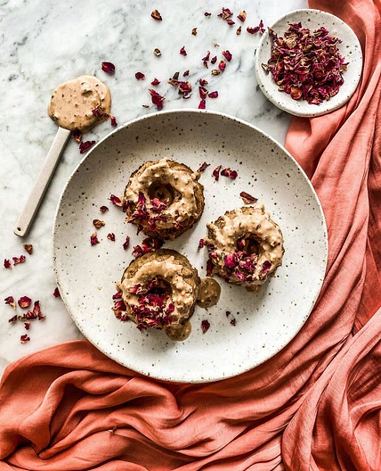 Cinnamon Donut Cakes + Cashew Butter