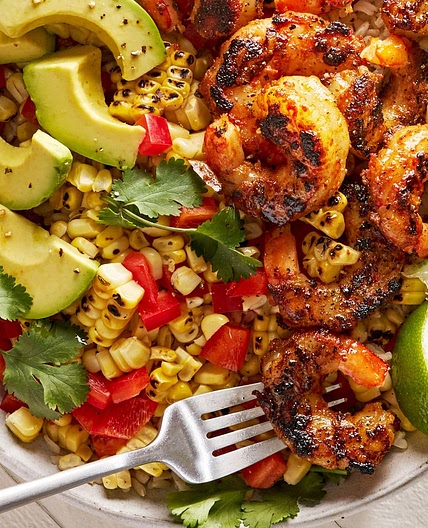 Blackened Shrimp Bowls