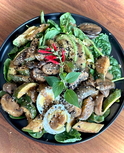 Warm Spinach Salad