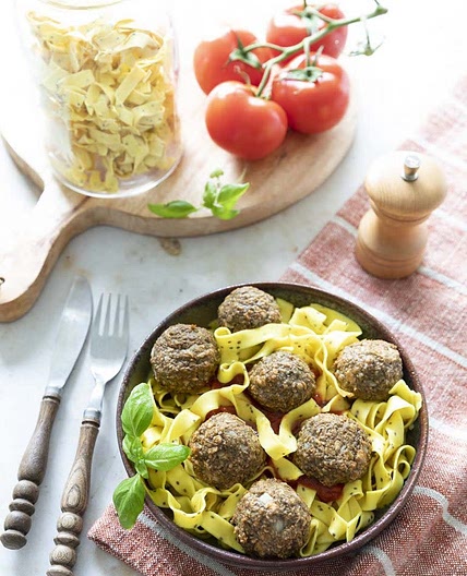 Boulettes vegan aux aubergines et graines de chia