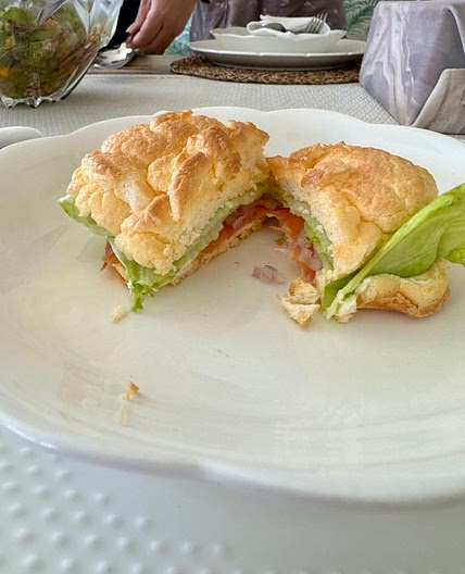 Cloud Bread and Lox Sandwiches