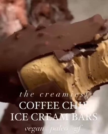 Coffee Chocolate Chip Icecream Bars