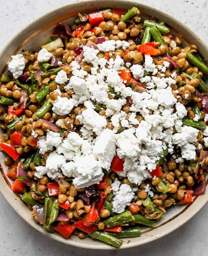 Lentil & feta salad 