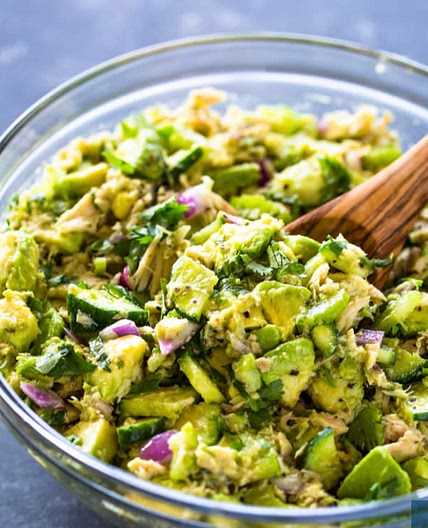 Avocado and tuna salad