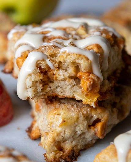 Fluffy Gluten-Free Apple Scones with Butterscotch (No Fail)