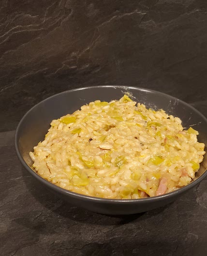 Risotto Poireaux Lardons