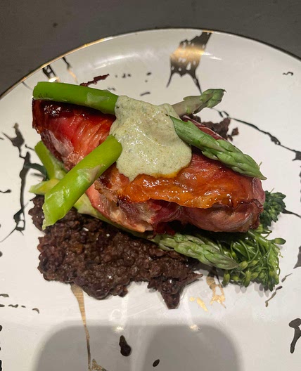 Prosciutto wrapped chicken  