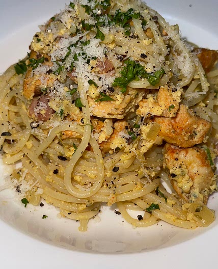 Chicken and Bacon Carbonara 
