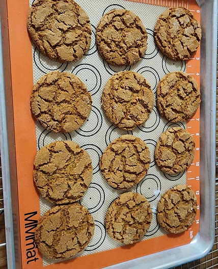Chewy Ginger Molasses Cookies