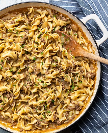 Ground Beef Stroganoff