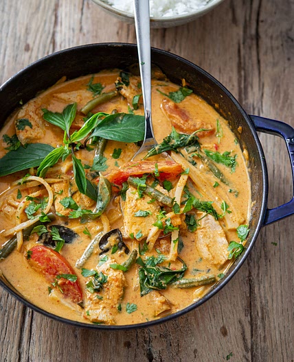Thai Coconut Curry with Chicken and Vegetables