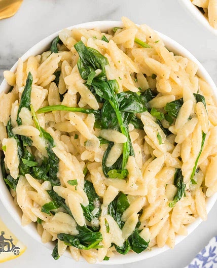 D'licious Garlic Spinach Orzo