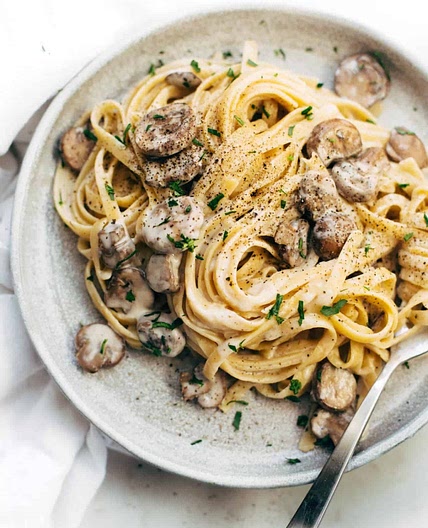 D'licious Fettucine Alfredo Ala Mushroom