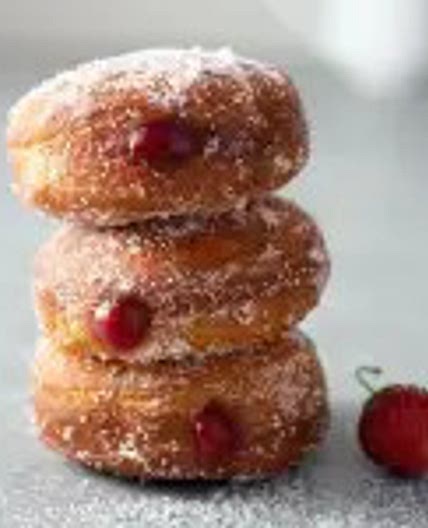 Jelly Donuts with Homemade Strawberry Jam