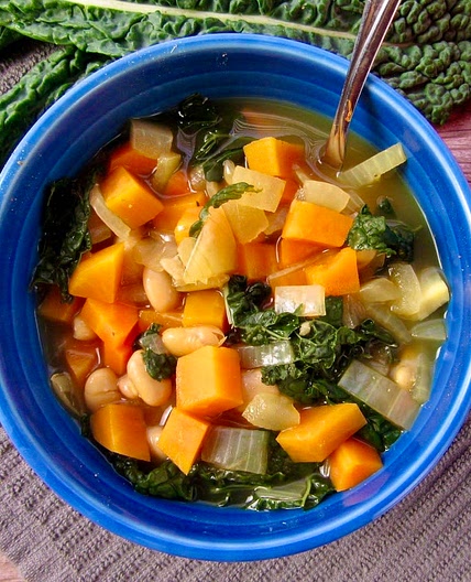 Vegan Sweet Potato Kale Soup