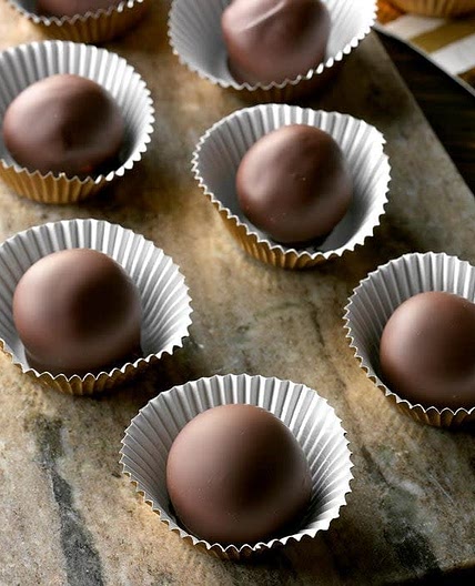 Dark Chocolate Pumpkin Truffles