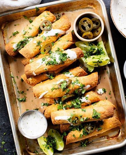 Jalapeño Popper Soyrizo Taquitos