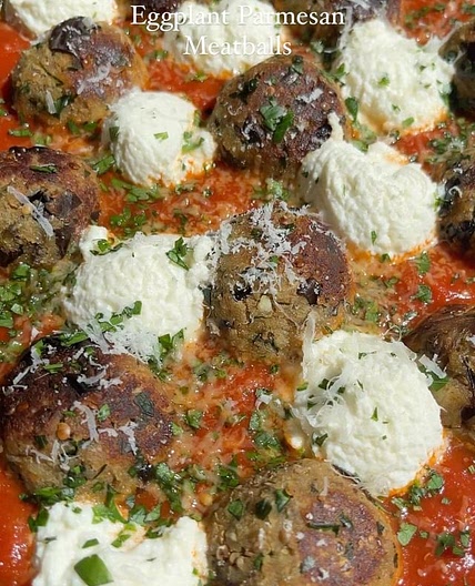 Eggplant Parmesan Meatballs offer all there is to love about Egg