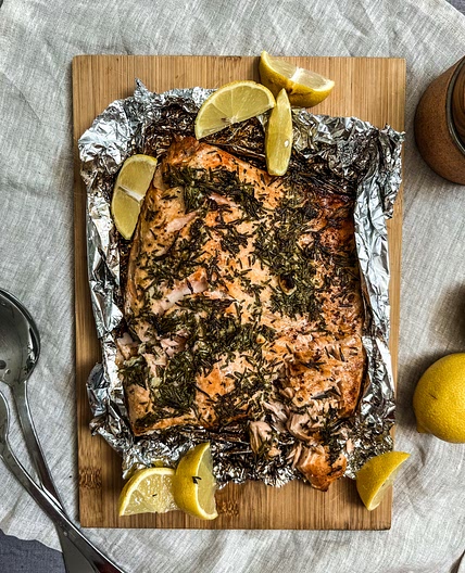 Rosemary & Thyme Topped Salmon Side