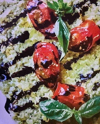 Pesto Quinoa With Roasted Tomatoes 