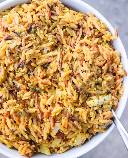 Creamy Garlic Orzo