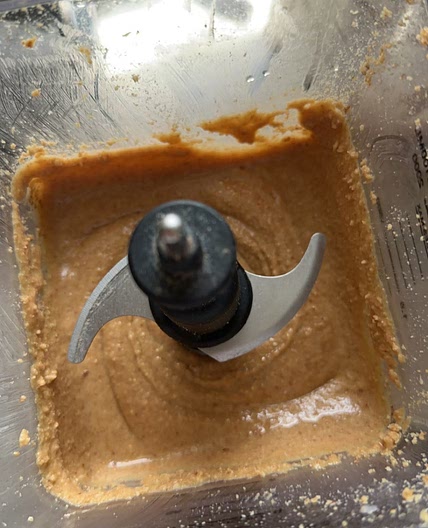 Honey roasted peanut butter in blender 