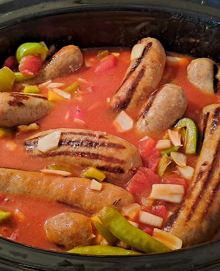 Sausage and Peppers (Slowcooker)
