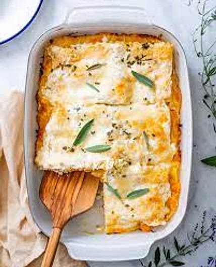 Butternut and sage creamy lasagne
