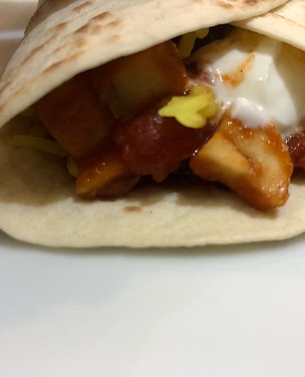 Spicy bean tortillas 