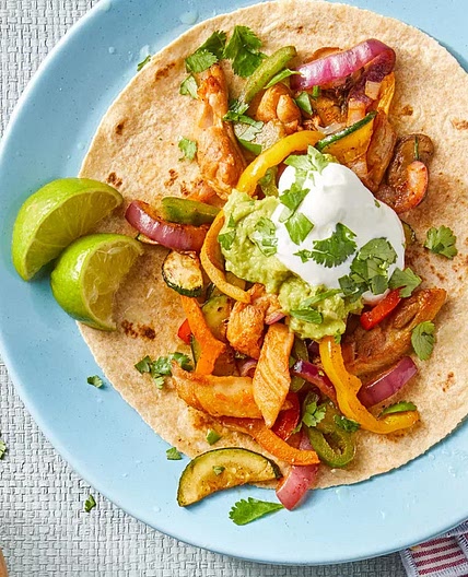 Chicken and Vegetable Fajitas
