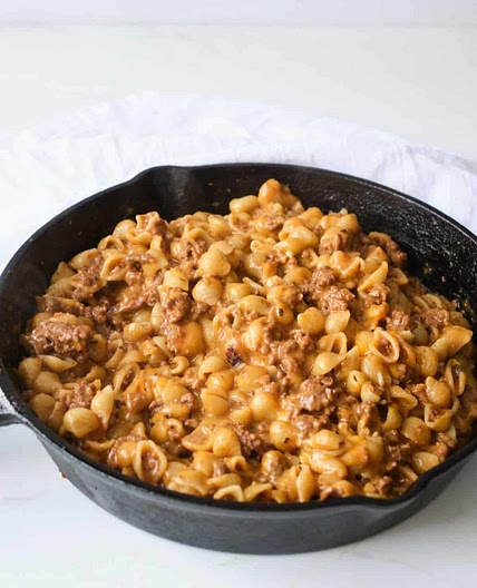 Homemade hamburger helper