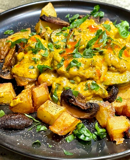 Zucchini & Cheese skillet
