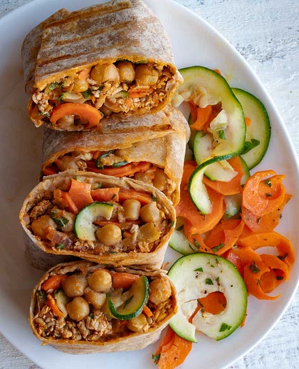 High-Protein Veggie Wrap
