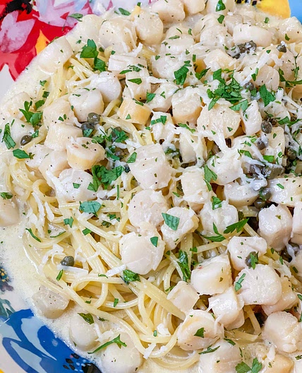 Creamy Scallops Piccata