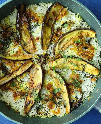 Curried Aubergine Rice | BOSH!
