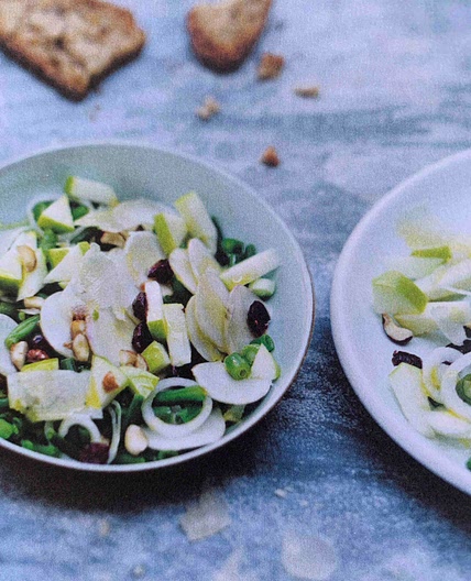 Salade de navets pomme et canneberges