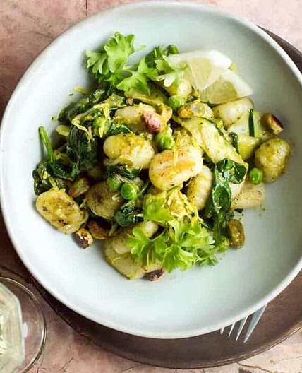 Creamy Pesto Gnocchi with Zucchini
